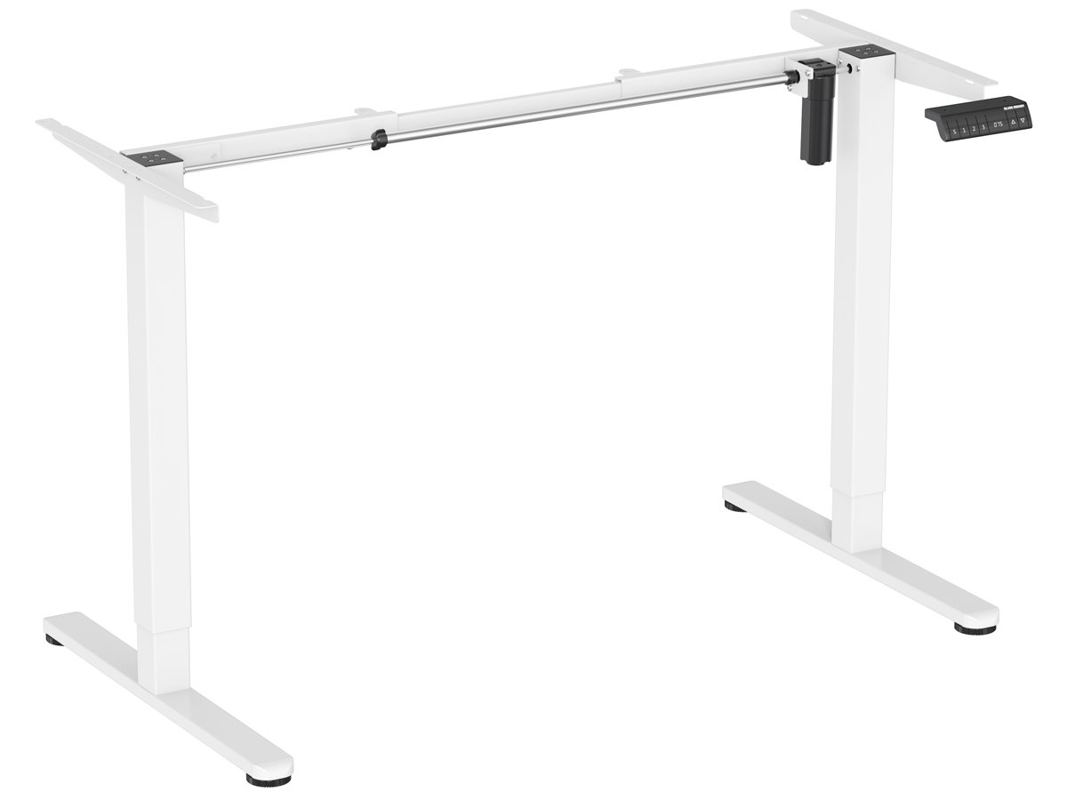 Stelaż elektryczny Silver Monkey EDF-180 White - Widok od przodu pod kątem