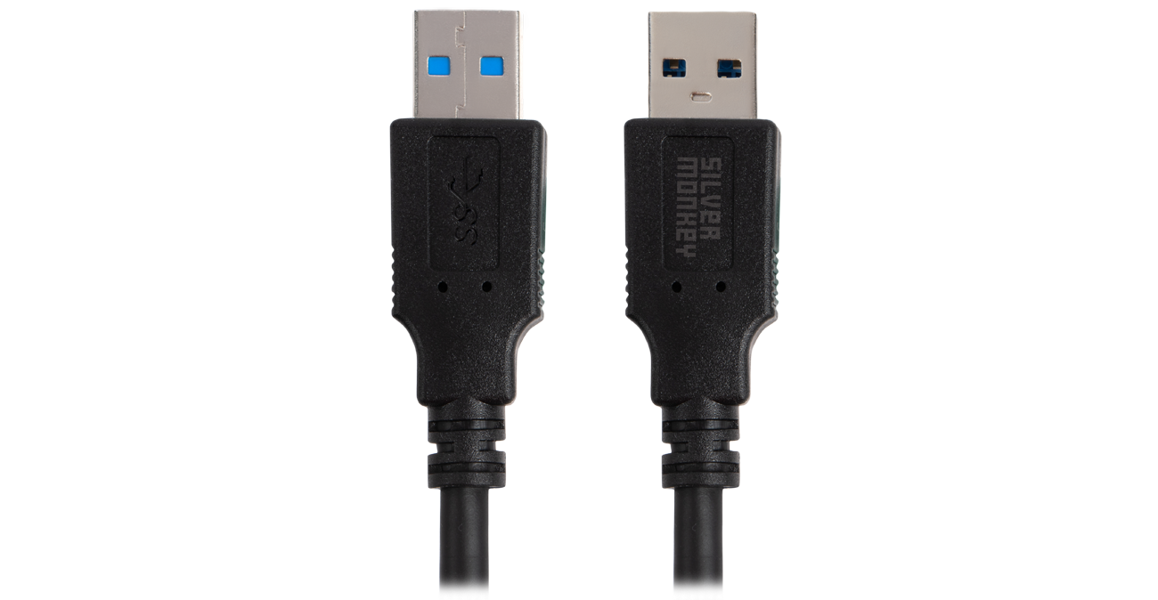 Kabel USB-A - USB-A 3.0 1,5m Silver Monkey
