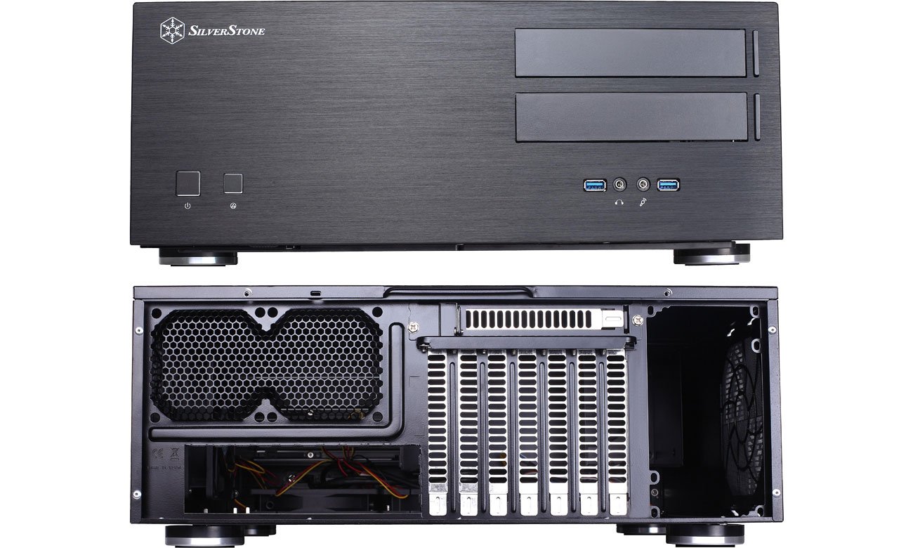 Obudowa SilverStone GRANDIA SST-GD08B Panel przedni i tylnu