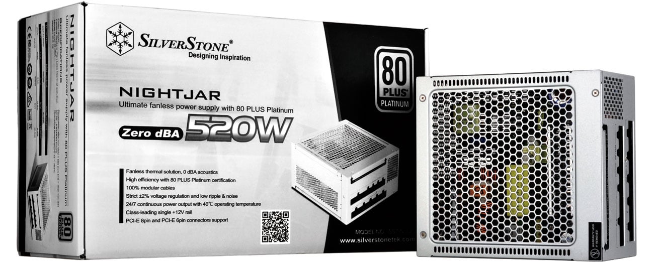 Zasilacz SilverStone 520W Nightjar 80 Plus Platinum BOX SST-NJ520