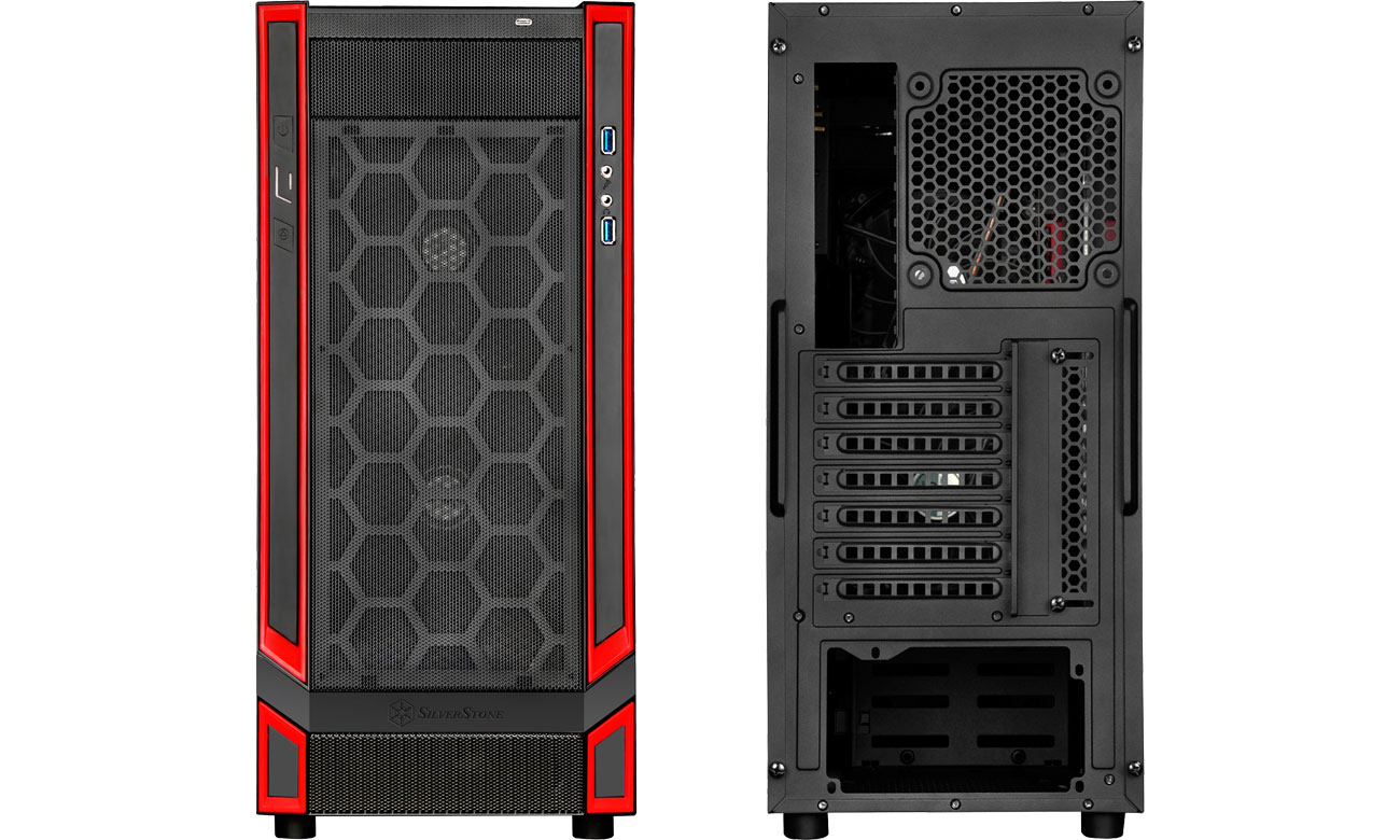 SilverStone REDLINE RL05 SST-RL05BR-W Panel przedni i tylny