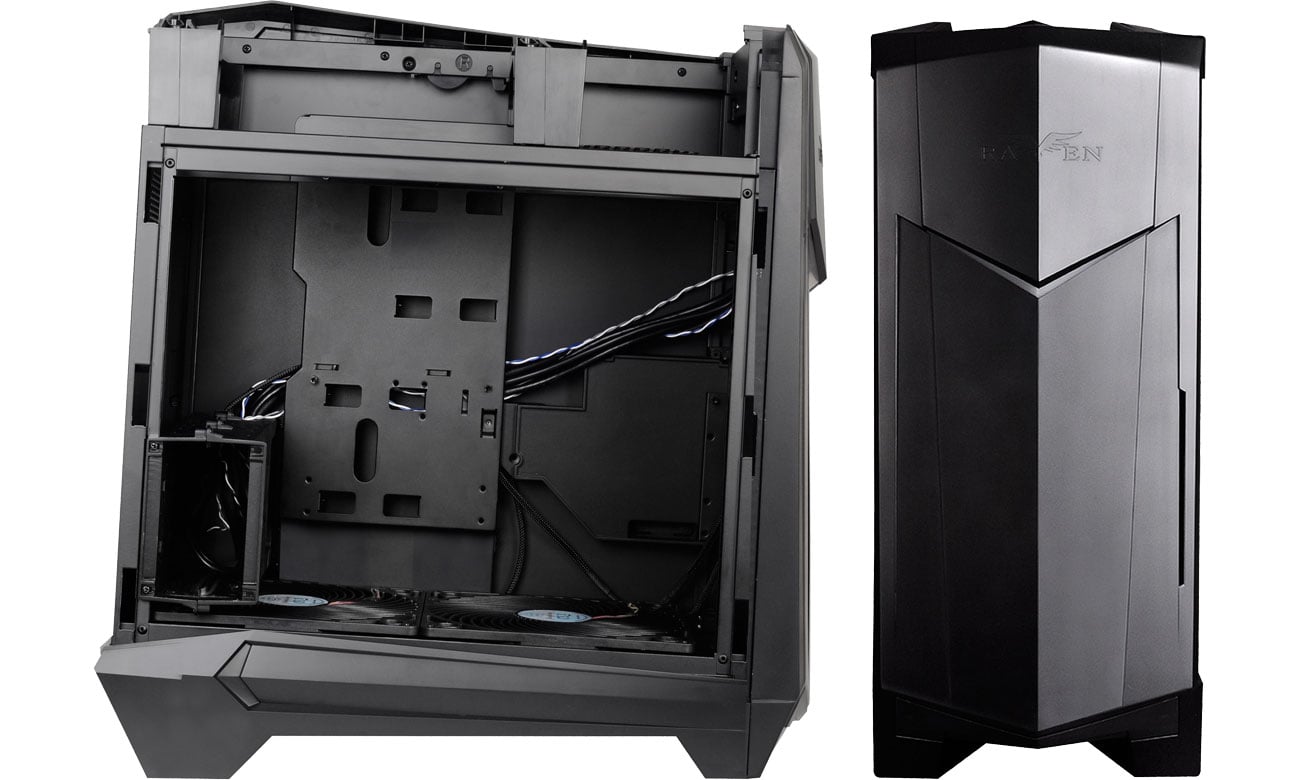 SilverStone RAVEN 05 SST-RV05B-W Wnętrze i przód