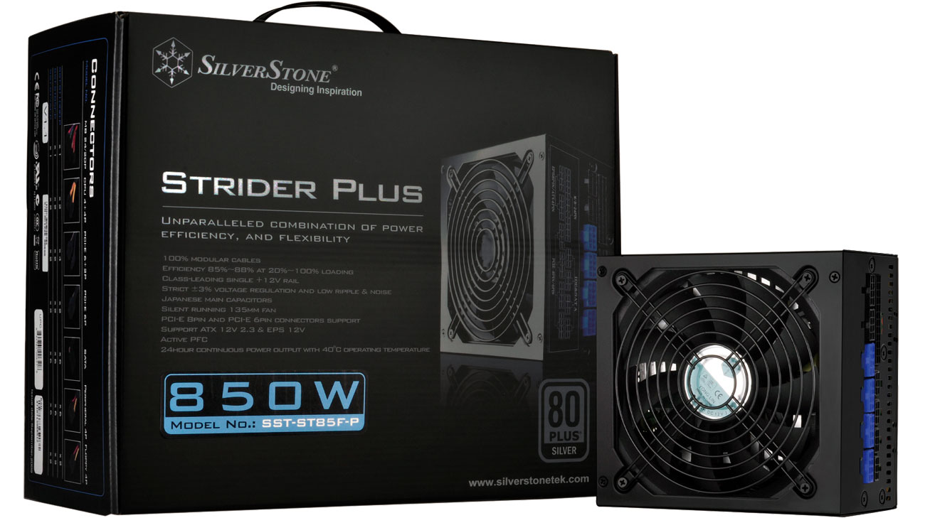 Zasilacz do komputera SilverStone 850W Strider Plus BOX SST-ST85F-P