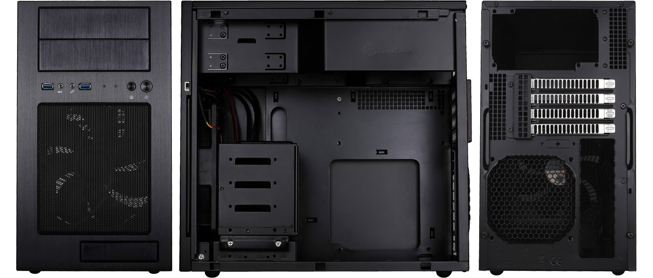 SilverStone TEMJIN TJ08-E Przód, tył, środek