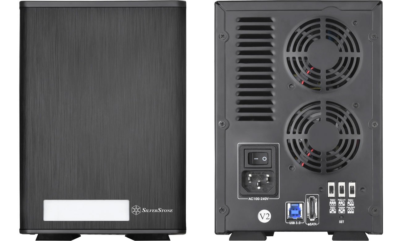 Obudowa dysku SilverStone TS432U RAID czarna