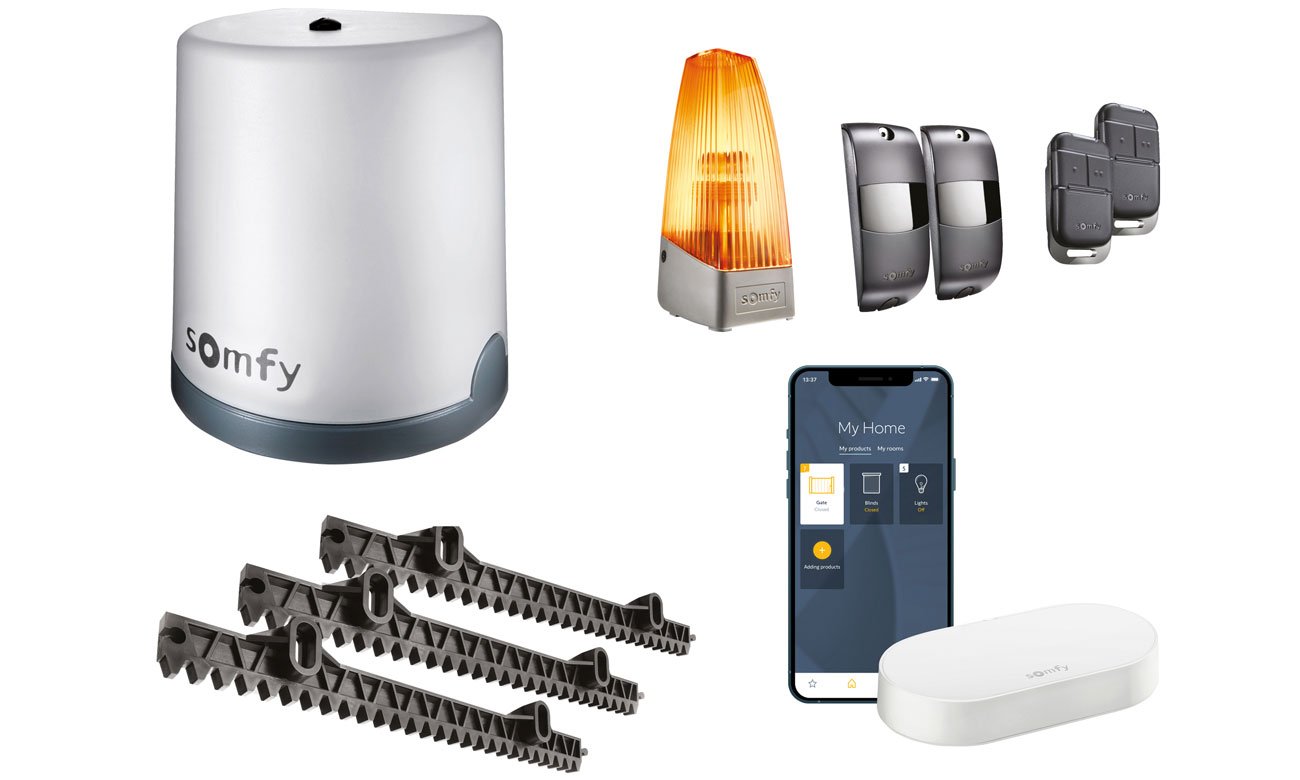 Set zur Fernsteuerung des Schiebetors Somfy Freevia 400 Connect + Connectivity Kit