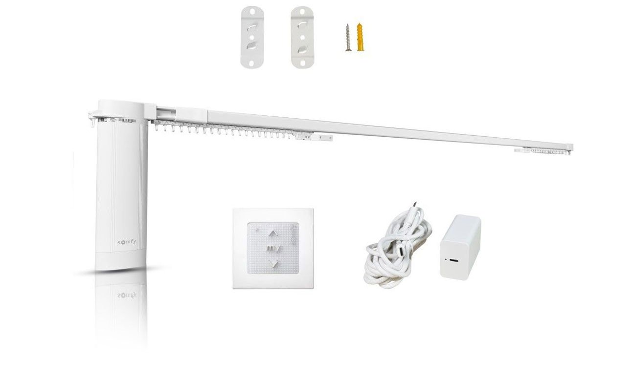 Karnisz elektryczny z regulowaną szyną DIY Somfy 1246244 - Widok ogólny