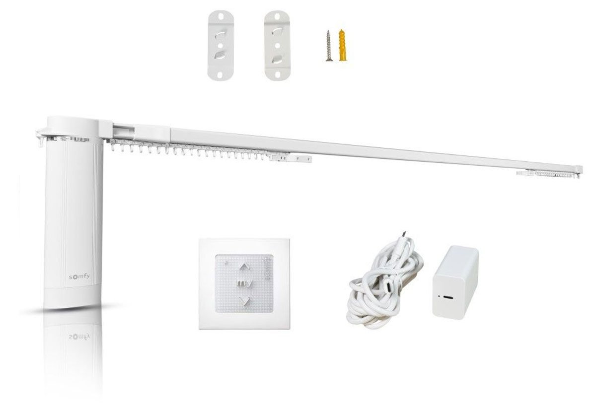 Karnisz elektryczny z regulowaną szyną DIY Somfy 1246244 - Widok ogólny