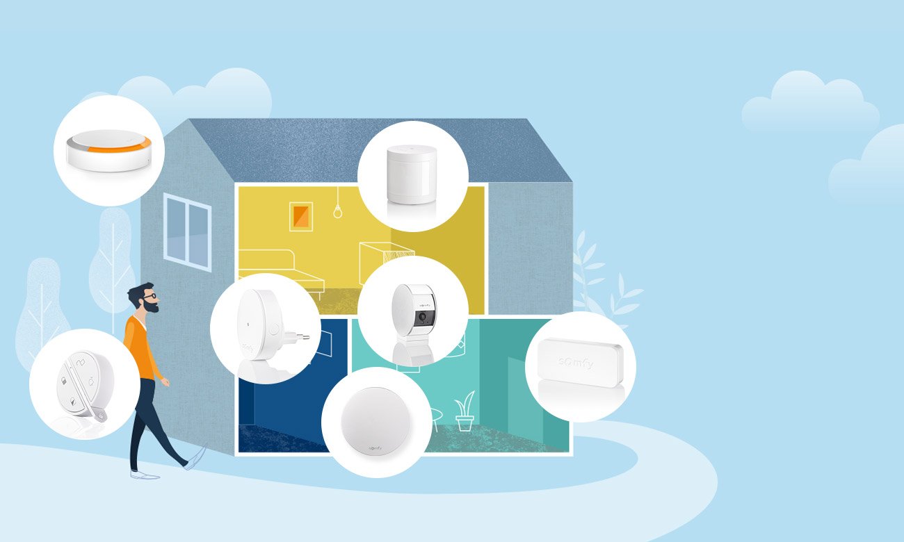 Somfy Home Alarm Zapobiegaj włamaniom zanim do nich dojdzie, IntelliTAG- czujnik wibracji i otwarcia
