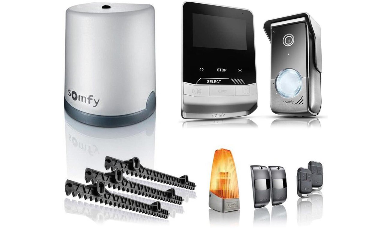 Zestaw do bramy Somfy Freevia 400 + wideodomofon V100+