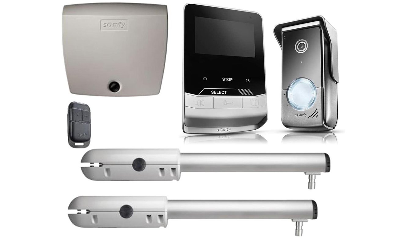 Zestaw do bramy Somfy SGS 201 + wideodomofon V100+
