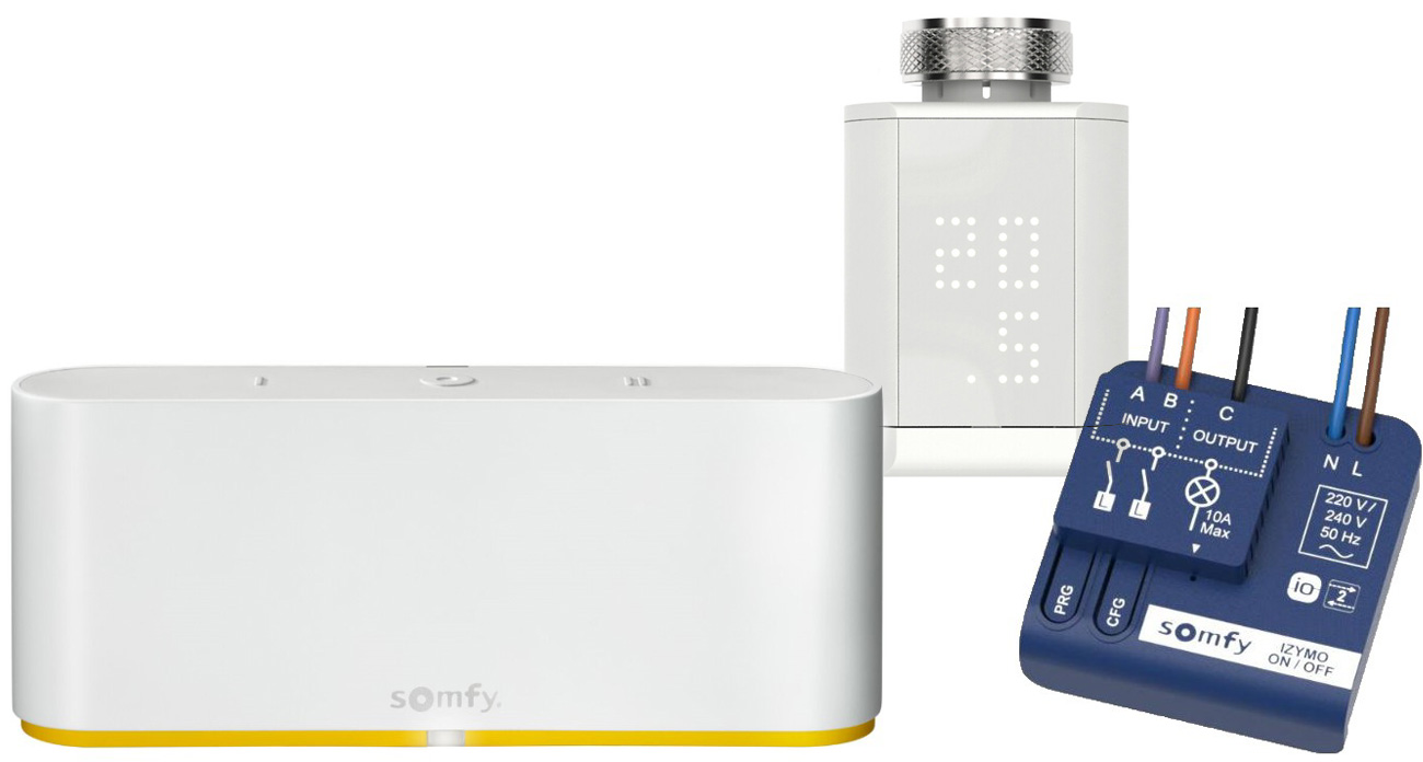 Zestaw do sterowania - Somfy TaHoma Switch + Głowica + Odbiornik IZYMO - Widok ogólny