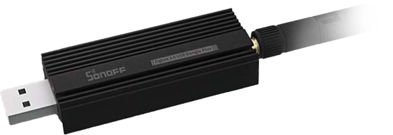 Funkcjonalny klucz sprzętowy ZigBee 3.0 USB Sonoff Dongle Plus - Widok od przodu pod kątem