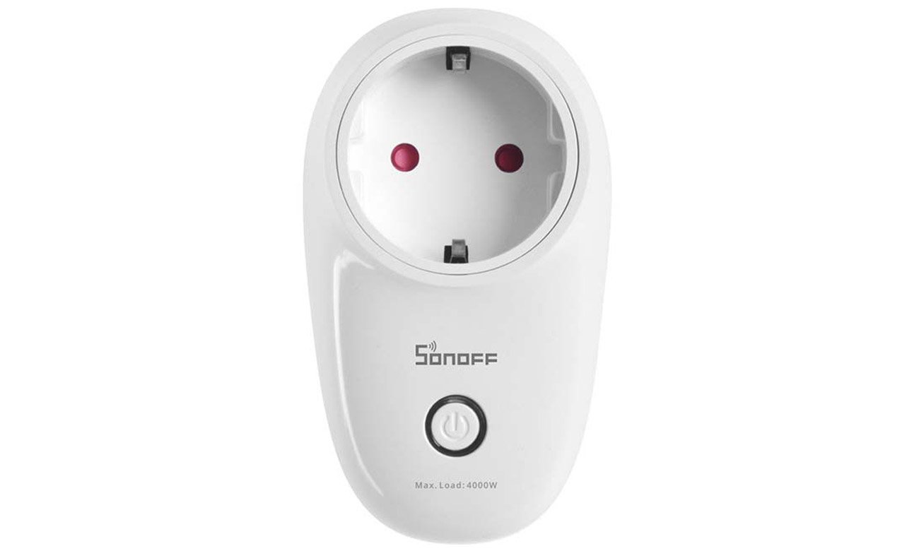 Inteligentne gniazdko Wi-Fi Sonoff S26R2ZBTPF-DE - Widok od przodu