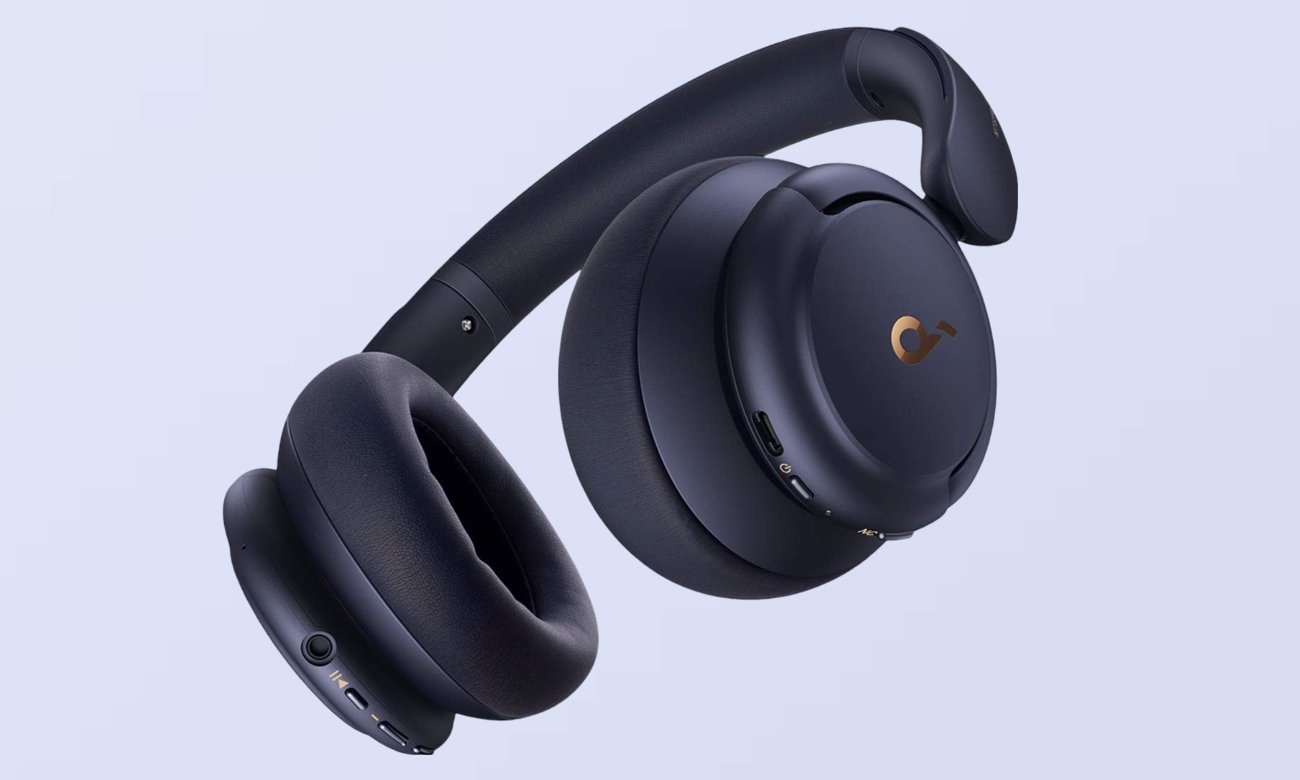 Słuchawki bezprzewodowe SoundCore Life Q30 Midnight Blue - Grafika z tłem