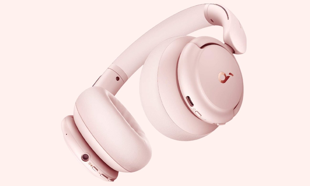 Słuchawki bezprzewodowe SoundCore Life Q30 Sakura Pink - Grafika z tłem
