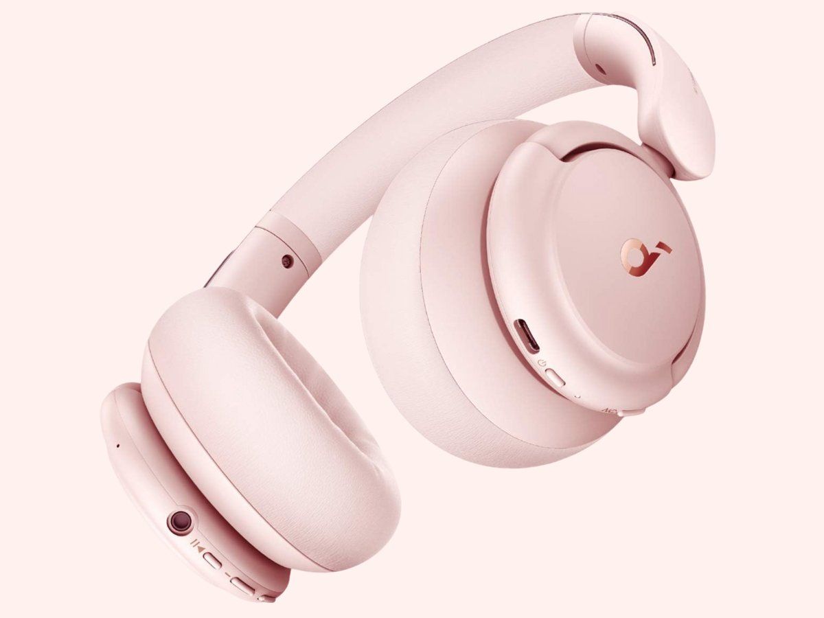 Słuchawki bezprzewodowe SoundCore Life Q30 Sakura Pink - Grafika z tłem