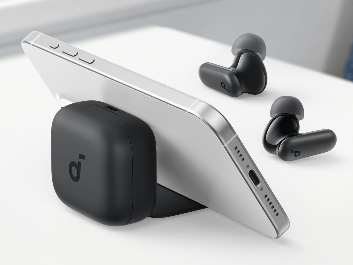 Słuchawki bezprzewodowe SoundCore P30i Czarne - Grafika lifestyle