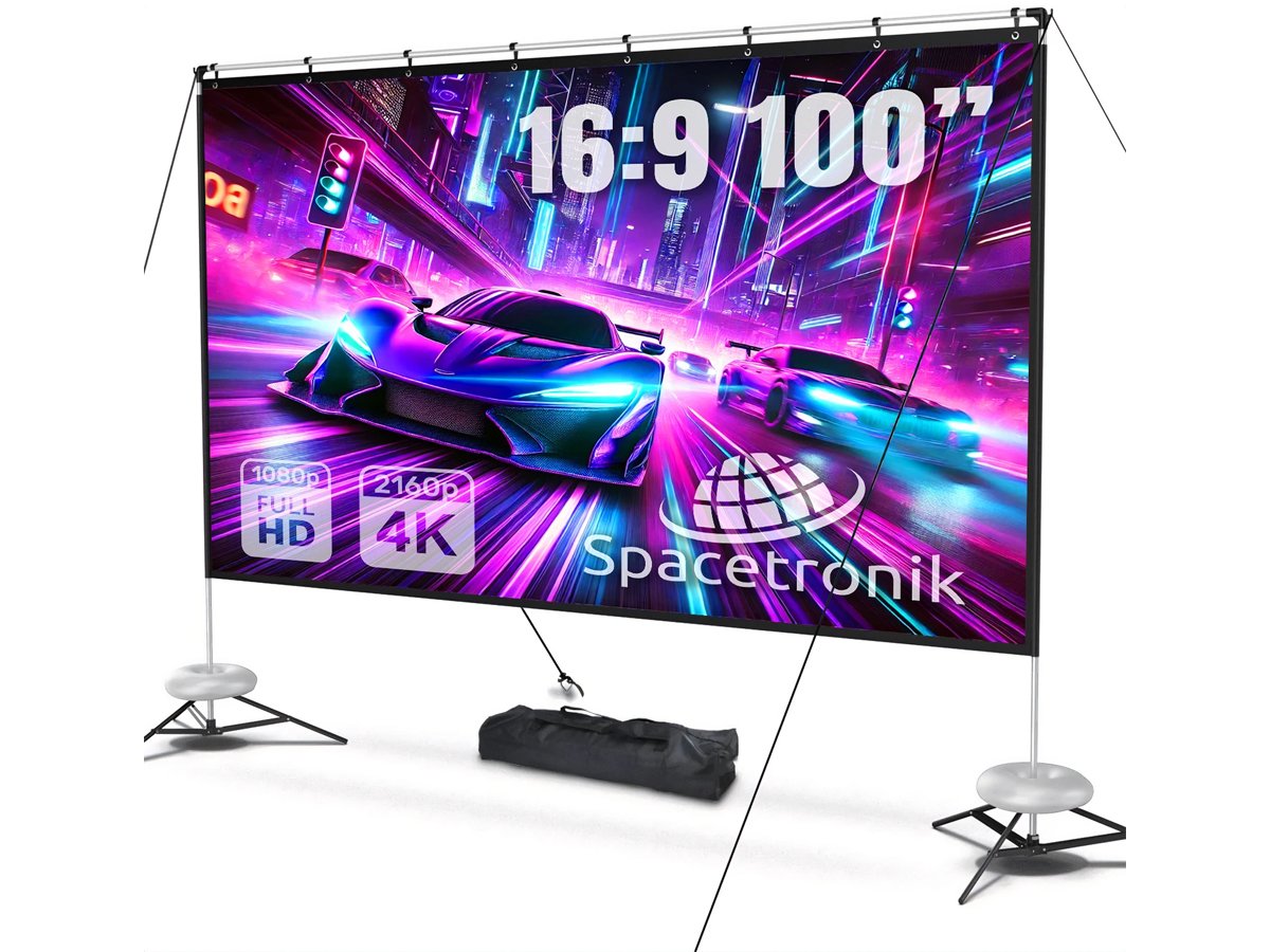 Spacetronik Przenośny Ekran Projekcyjny 100