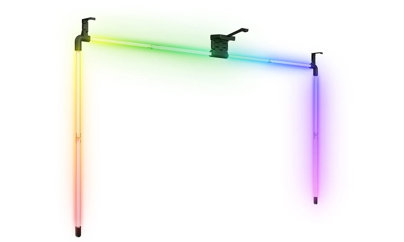 Podświetlenie tła telewizora LED Spacetronik Glow Three 75'' - Widok od przodu pod kątem