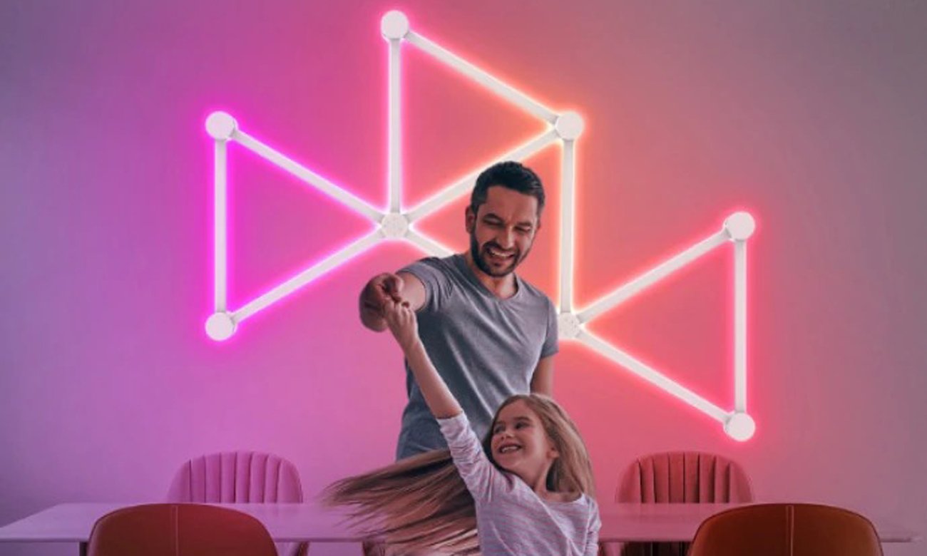 Modułowa lampa naścienna LED Spacetronik GLOW Wall 250 - Grafika lifestyle