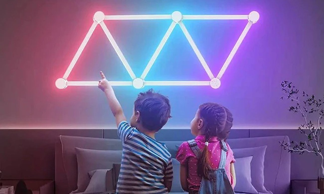 Modułowa lampa naścienna LED Spacetronik GLOW Wall 250 - Grafika lifestyle