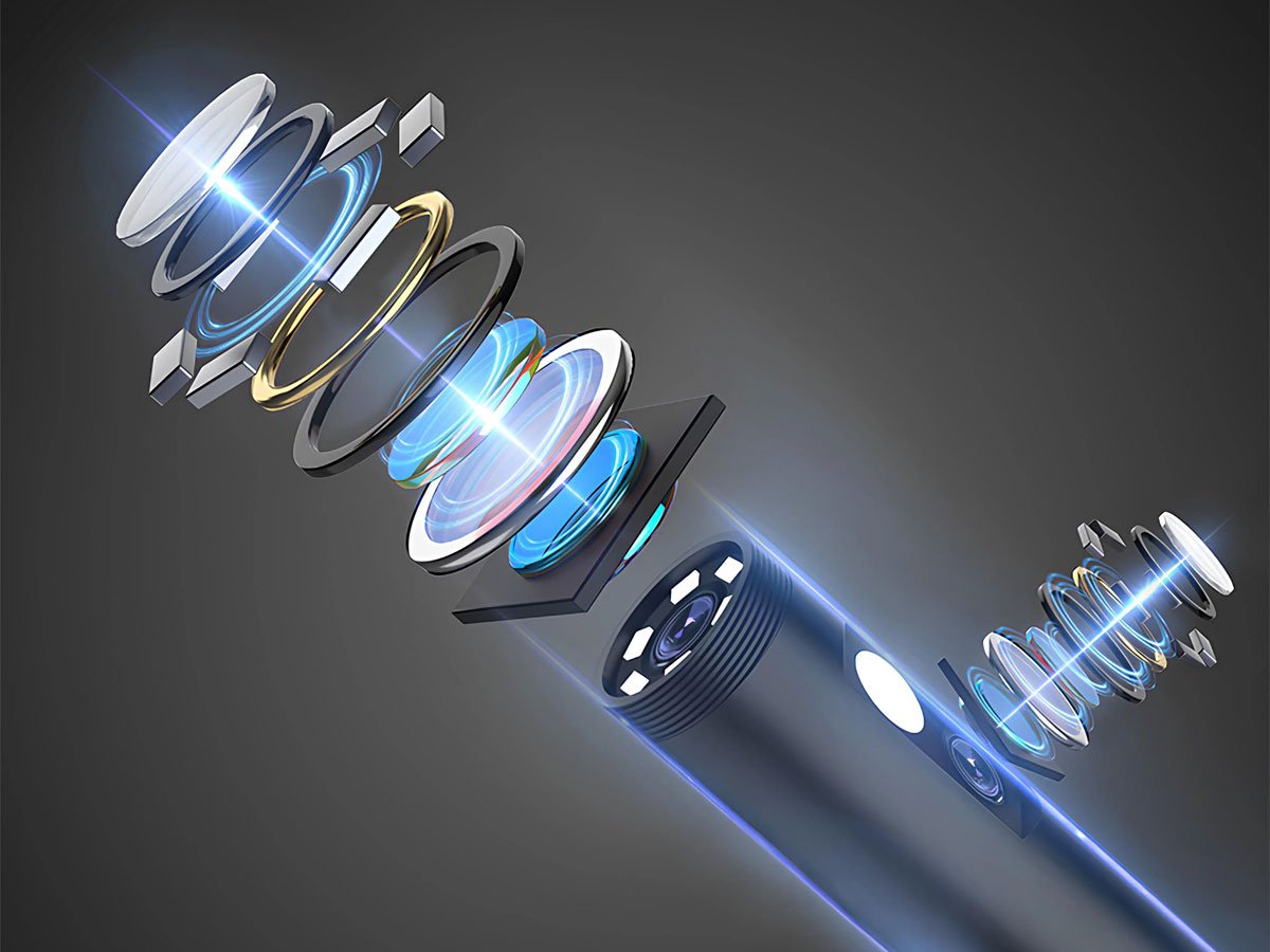 Spacetronik Endoskop Dual Lens kamera
