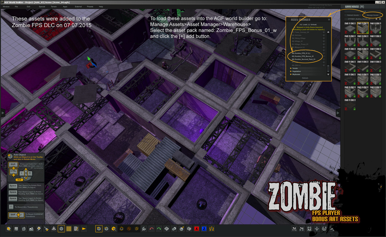 Dodatek Axis Game Factory's AGFPRO Zombie FPS Player na komputery PC
