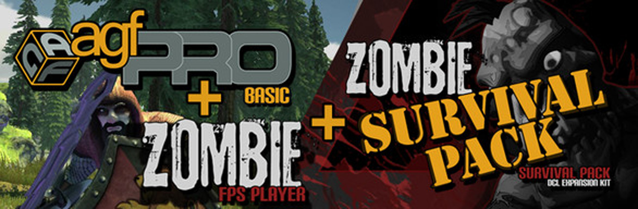 Dodatki Axis Game Factory's AGFPRO Zombie FPS Player + Survival Pack na komputery PC