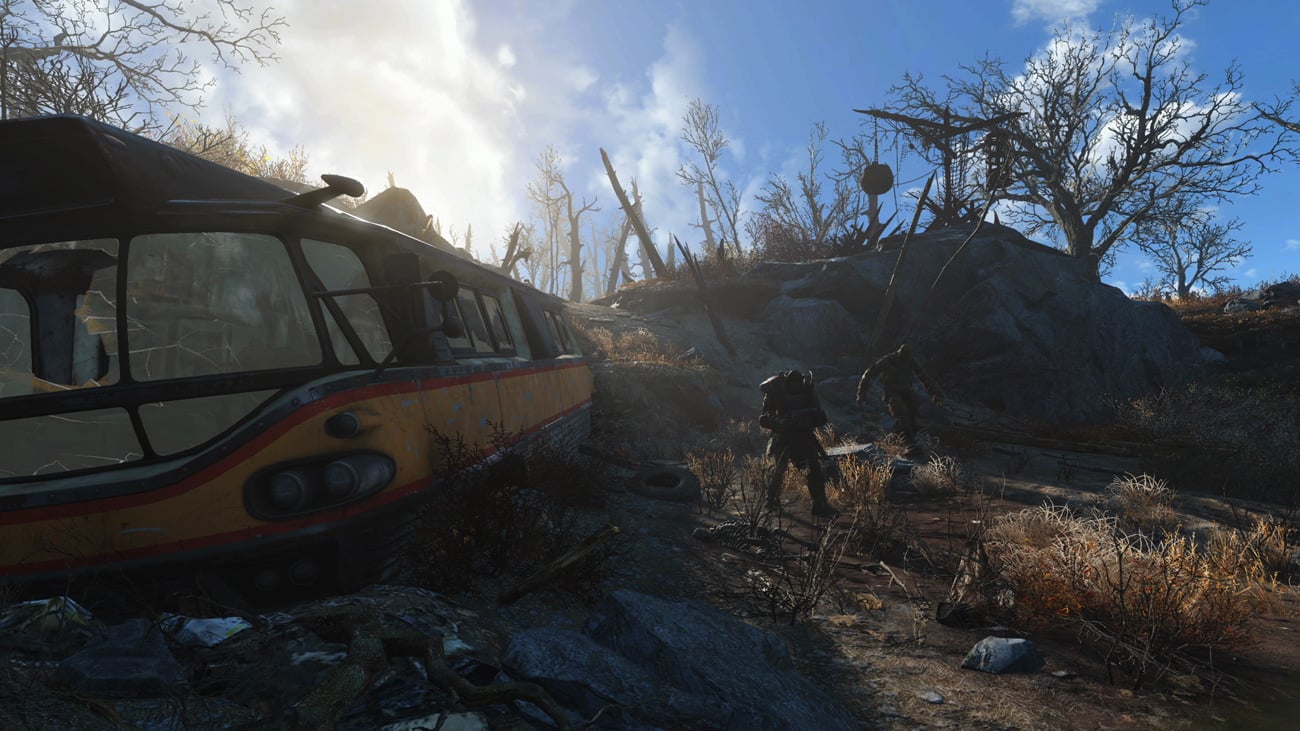 Fallout 4 Season Pass Spacer po otaczającym świecie