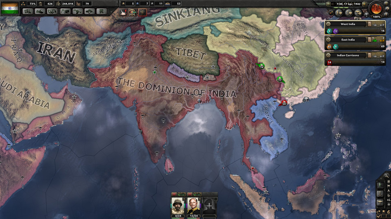 Hearts of Iron IV Together for Victory Widok z gry