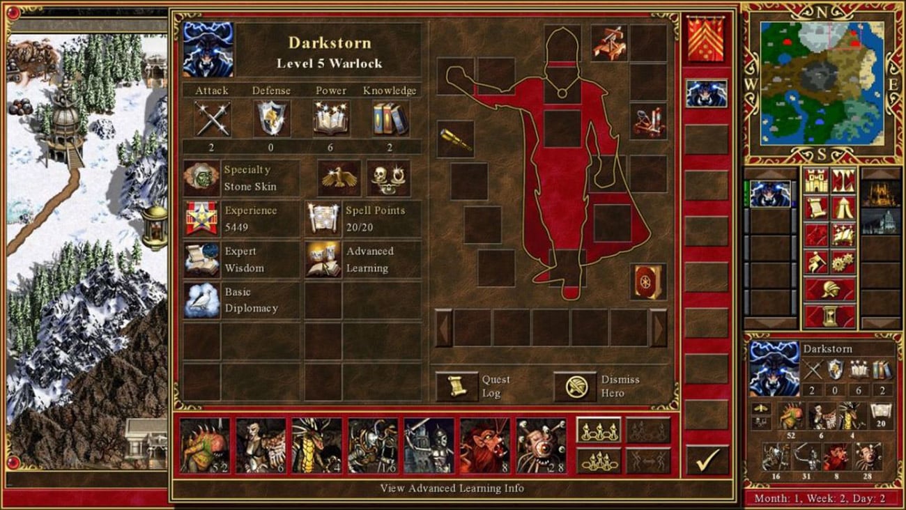Zrzut ekranu screenshot z gry Heroes of Might & Magic III - HD Edtion
