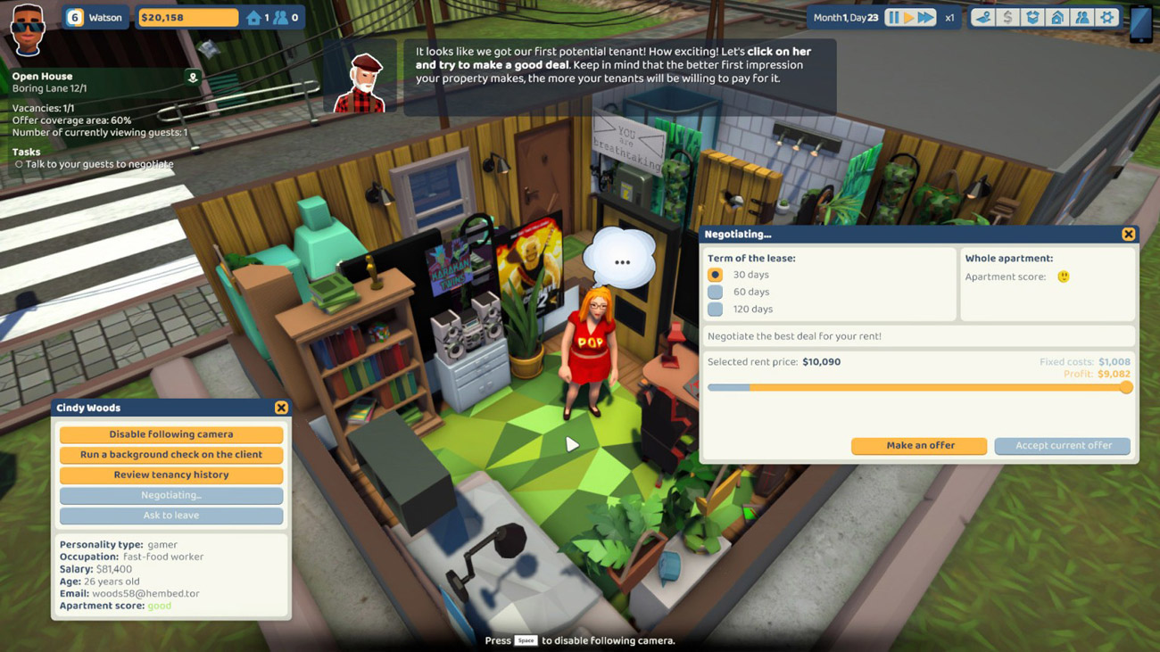 Zrzut ekranu screenshot z gry The Tenants