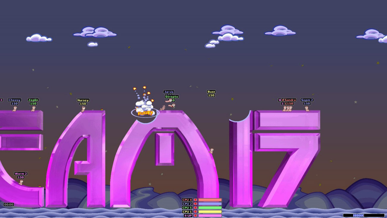 Zrzut ekranu screenshot z gry Worms Armageddon
