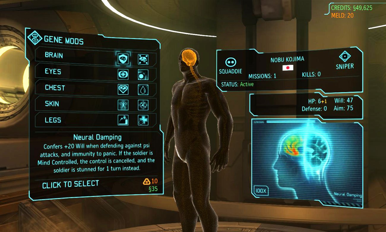 XCOM: Enemy Within Rozwój postaci