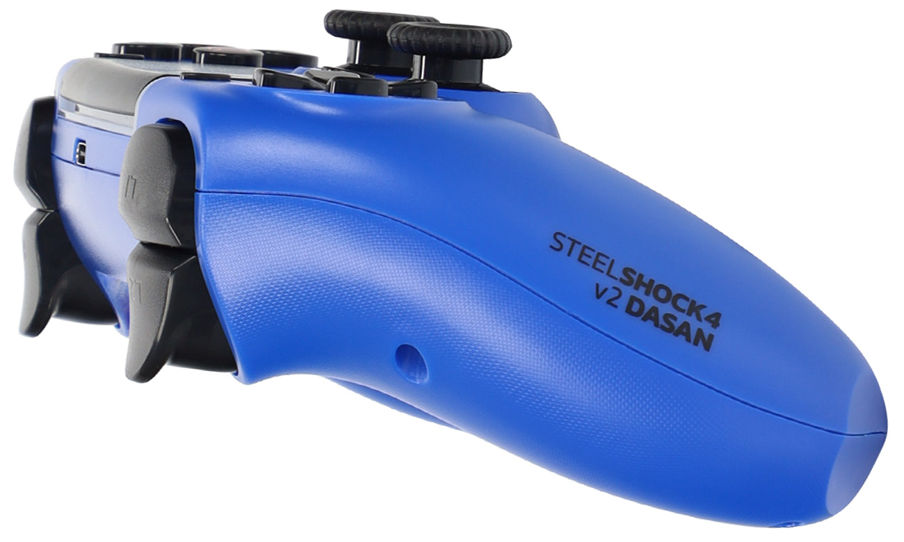 Kontroler SteelDigi Steelshock V2 Dasan do PS4 Granatowy - Widok lewego boku