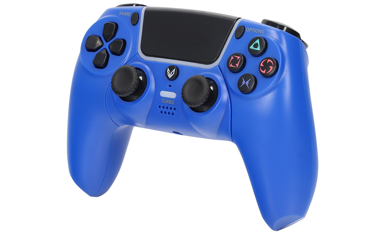Kontroler SteelDigi Steelshock V2 Dasan do PS4 Granatowy - Widok od przodu pod kątem