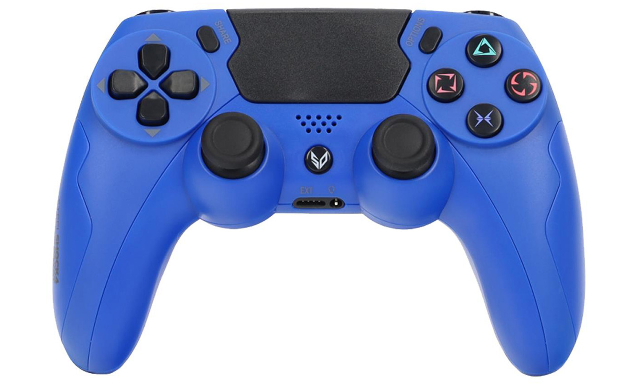 Kontroler SteelDigi STEELSHOCK v3 Payat PS4 Niebieski - Widok od przodu