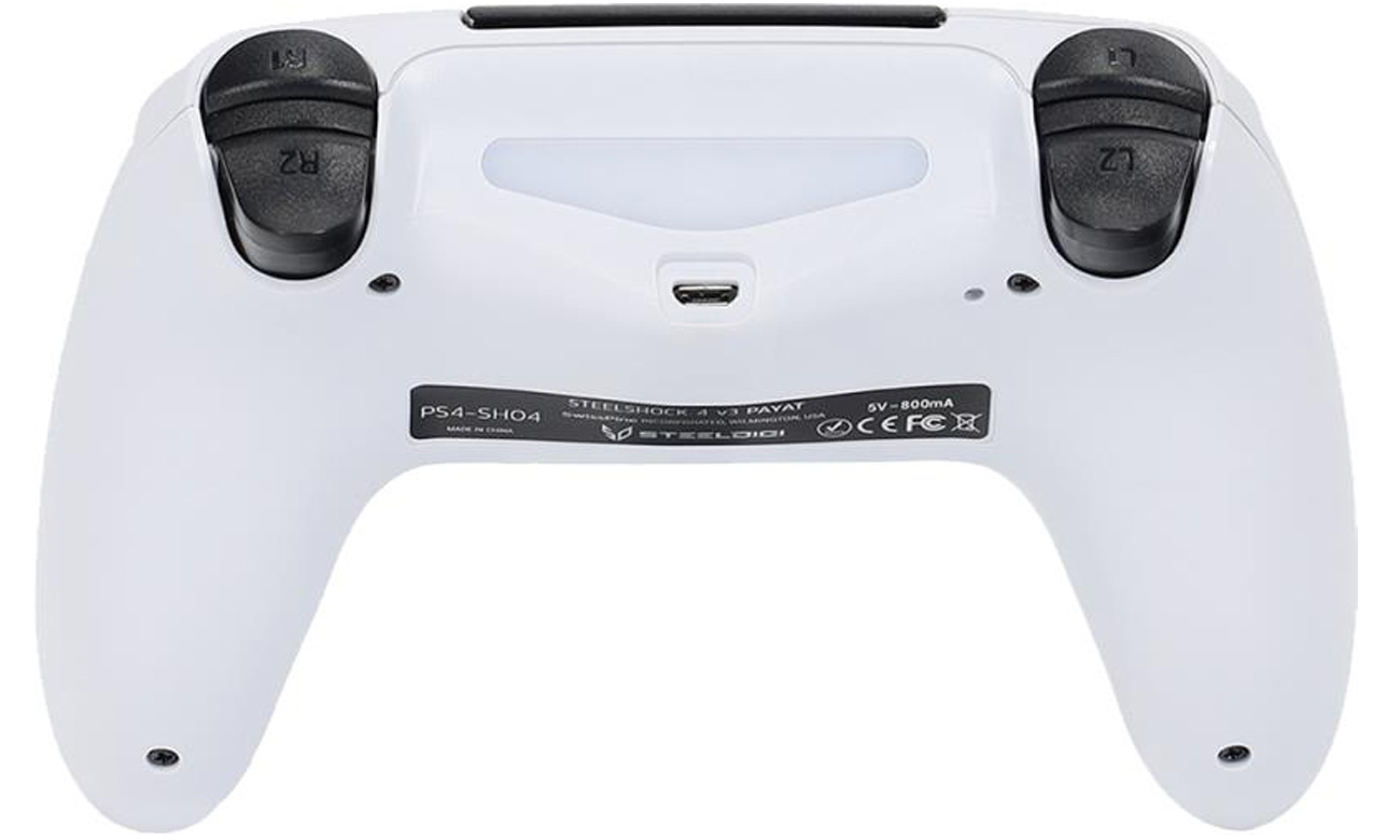 Kontroler SteelDigi STEELSHOCK v3 Payat PS4 Biały - Widok od dołu pod kątem