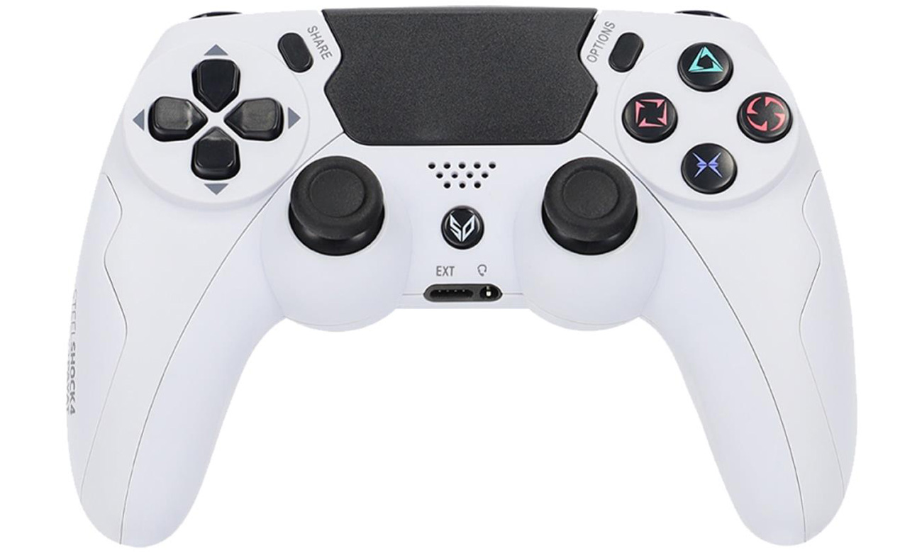 Kontroler SteelDigi STEELSHOCK v3 Payat PS4 Biały - Widok od przodu