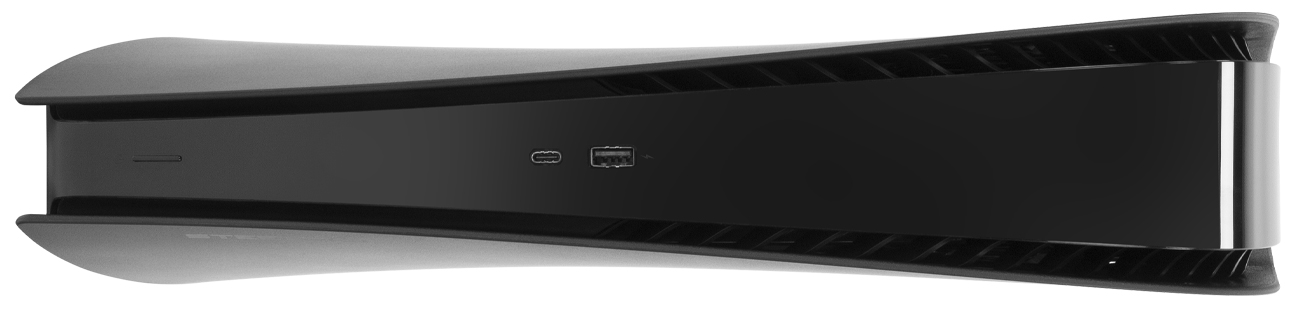 Obudowa SteelDigi Azure Scalp Howi do PS5 Digital - Widok poziomo