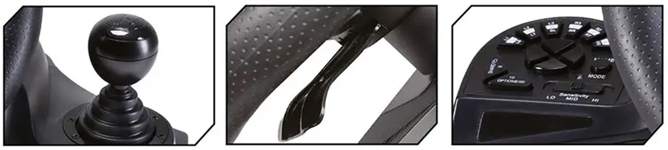 Kierownica wyścigowa dla graczy Subsonic GS 750 - Autentyczne doznania