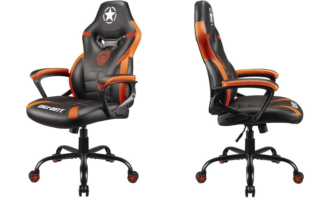 Fotel gamingowy Subsonic Gaming Chair Call Of Duty - Widok od przodu pod kątem i z boku