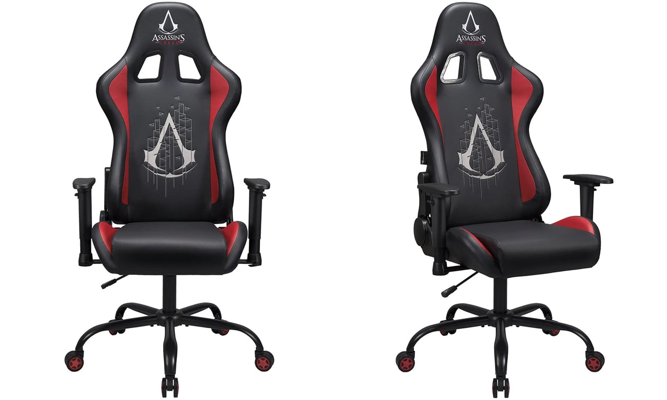 Fotel gamingowy Subsonic Pro Gaming Seat Assassin's Creed - Widok od przodu i od przodu pod kątem