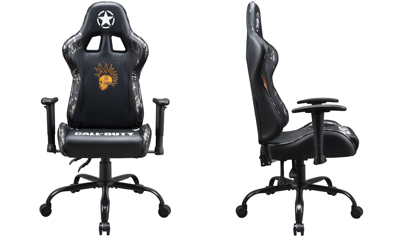 Fotel gamingowy Subsonic Pro Gaming Chair Call Of Duty - Widok od przodu i z boku