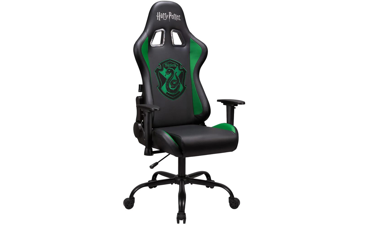 Fotel gamingowy Subsonic Pro Gaming Chair Harry Potter - Slytherin - Widok od przodu pod kątem