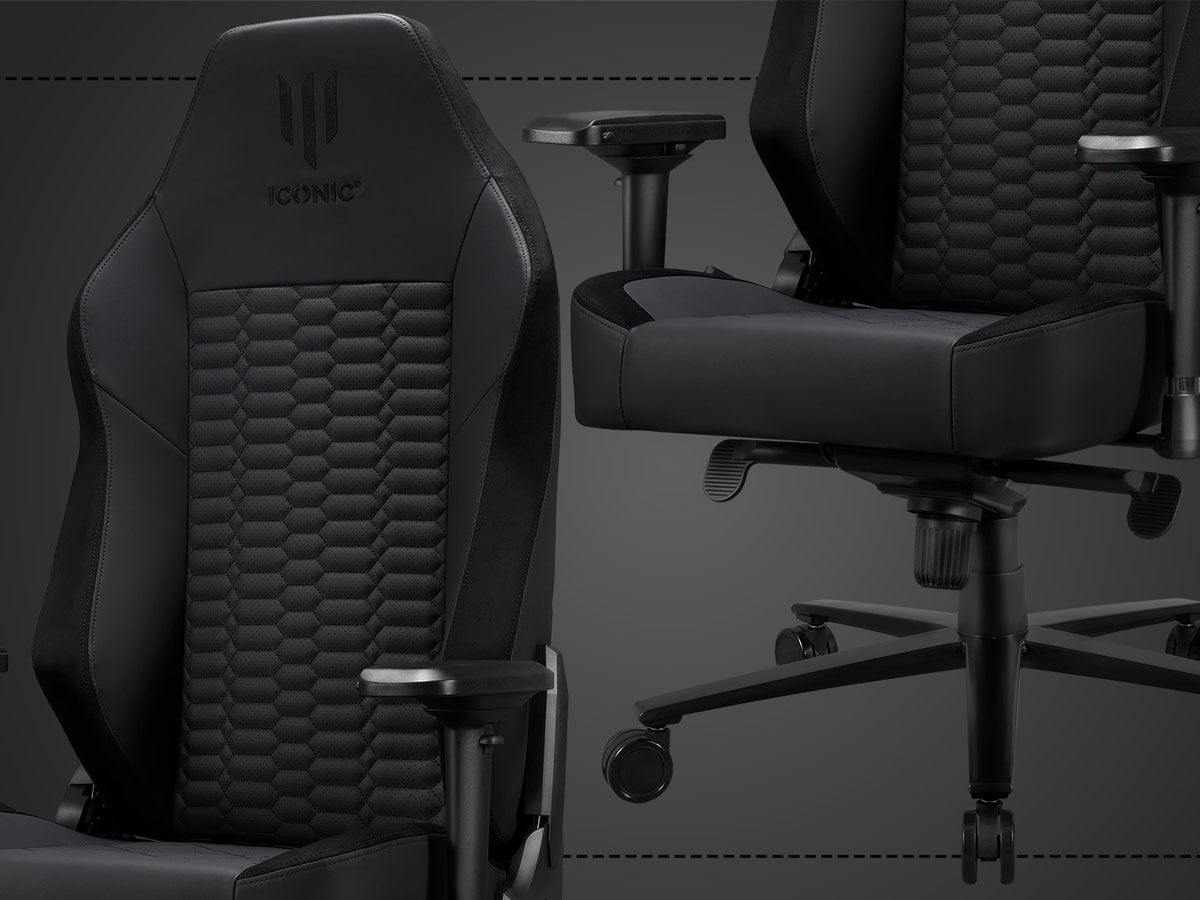 Fotel gamingowy Subsonic Iconic Apollon Classic Black Metal - Komfort i ergonomia