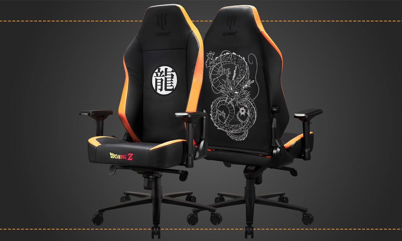 Fotel gamingowy Subsonic Iconic Apollon Collector Dragon Ball Z Shenron - Grafika z tłem