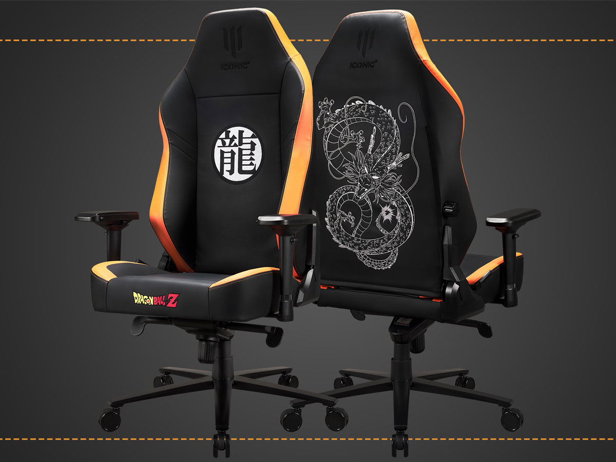 Fotel gamingowy Subsonic Iconic Apollon Collector Dragon Ball Z Shenron - Grafika z tłem