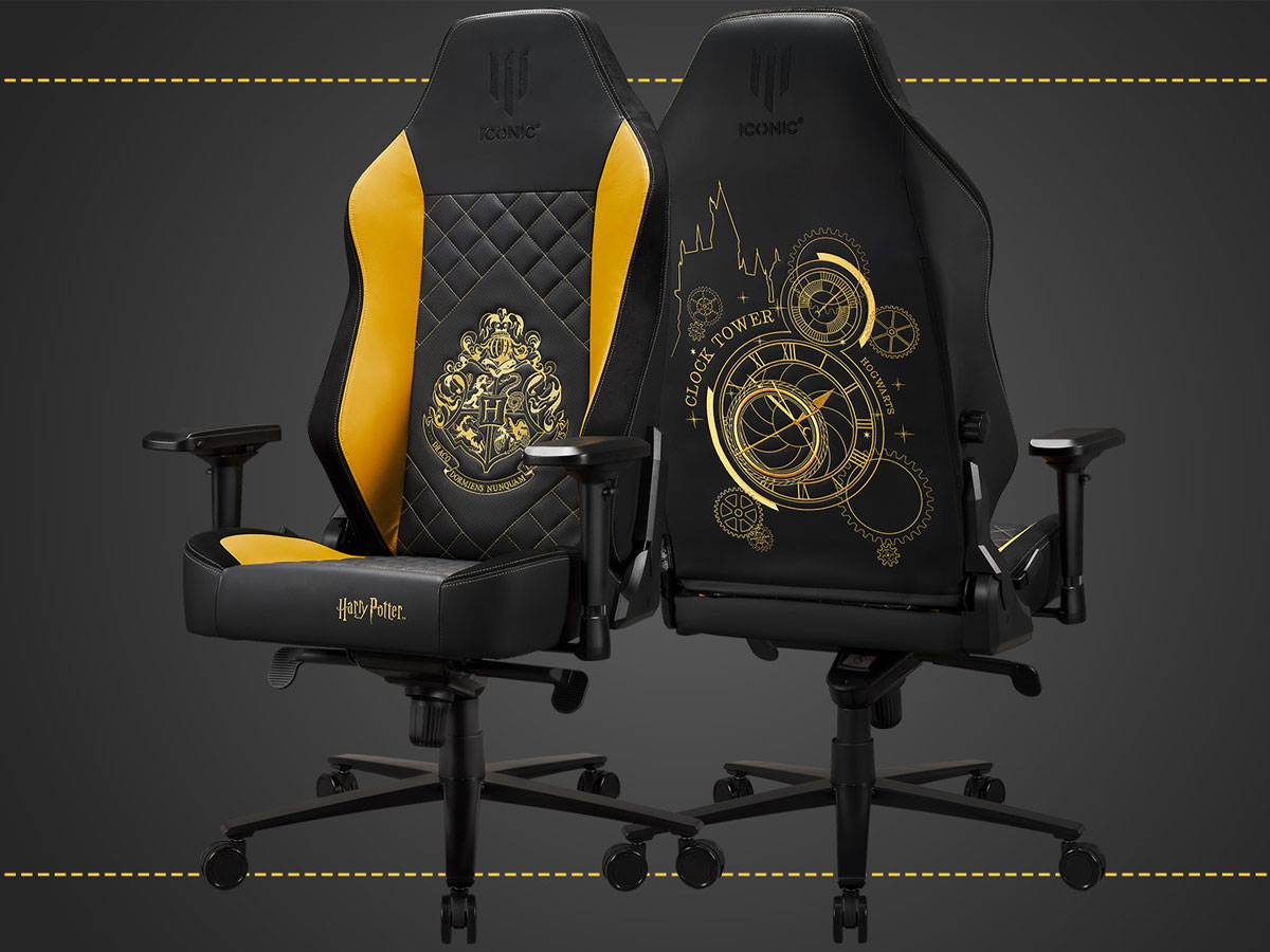 Fotel gamingowy Subsonic Iconic Apollon Collector Harry Potter Hogwarts - Grafika z tłem